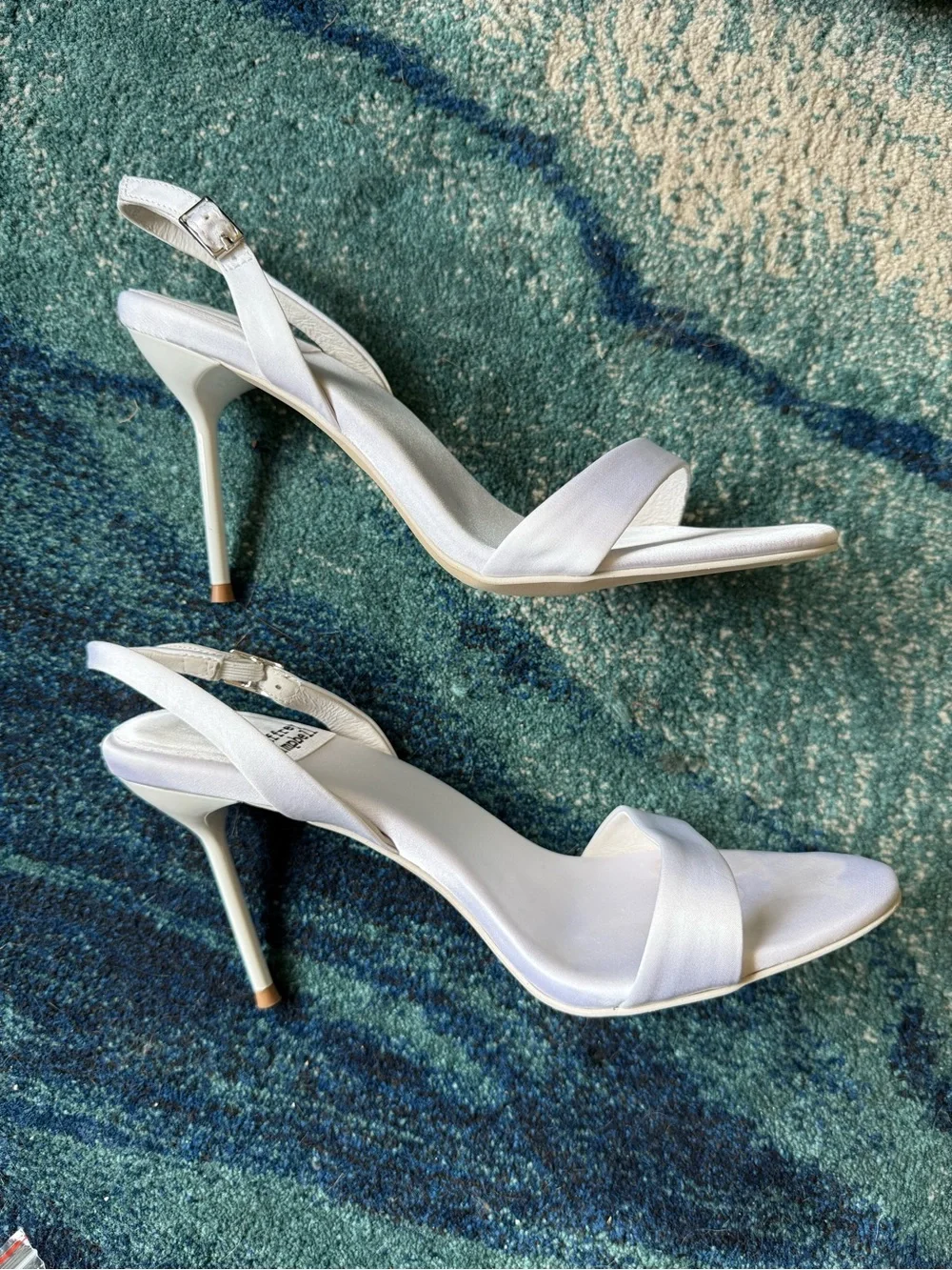 Jeffrey Campbell Go-Getter Slingback Heels, White Satin, US W7